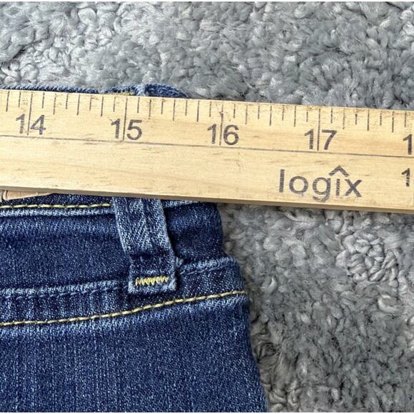 Levis The Original Mid Rise Skinny Jeans Womens 10M Blue Dark Wash Stretch Denim - Picture 6 of 9